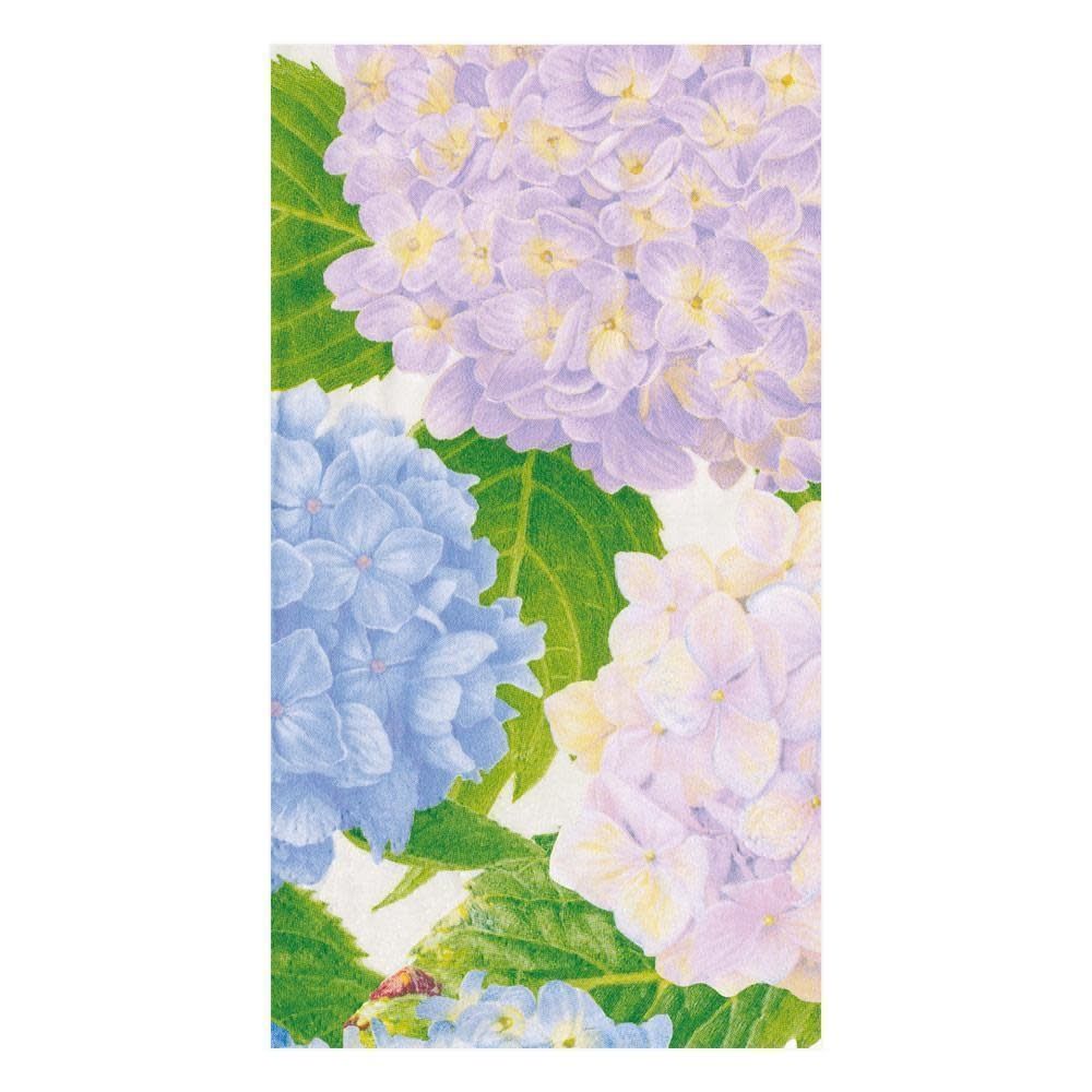 Hydrangea Garden Paper Guest Towel Napkins in Lavender - 15 Per Package