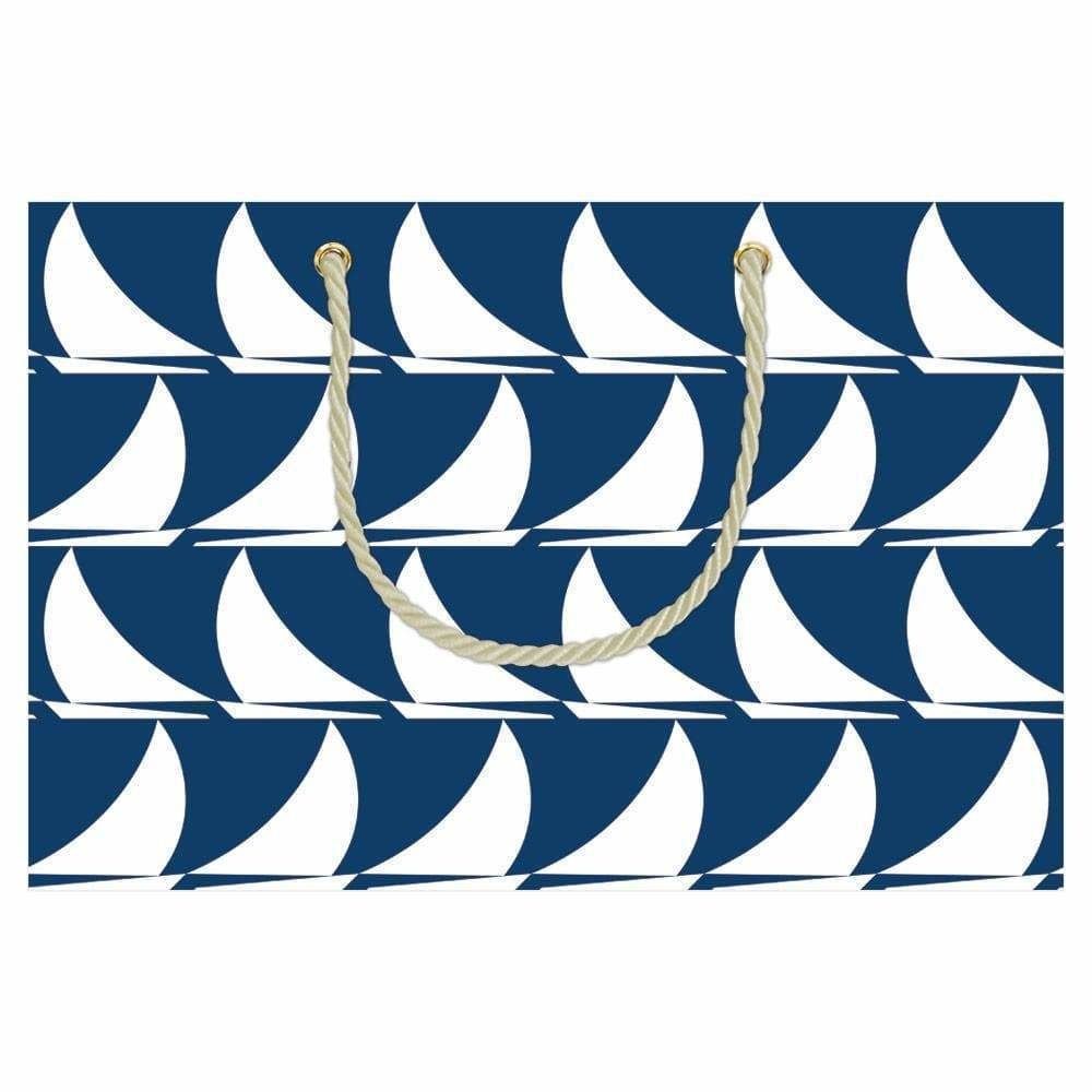 Sail Away Medium Gift Bag in Navy - 1 Each