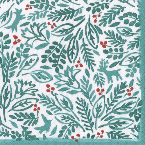 Winter Fauna Paper Cocktail Napkins - 20 Per Package