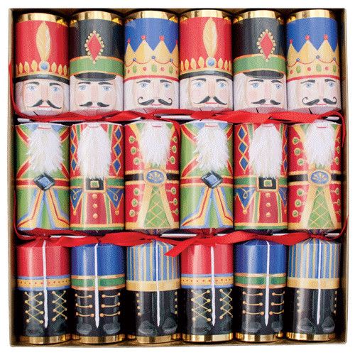 Nutcrackers Christmas Crackers - 6 Per Box