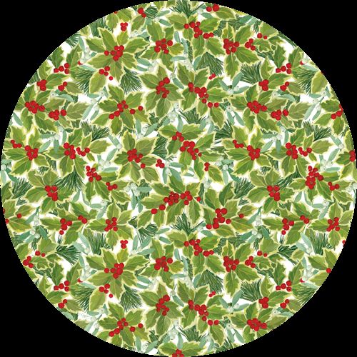 Holly and Mistletoe Die-Cut Placemat