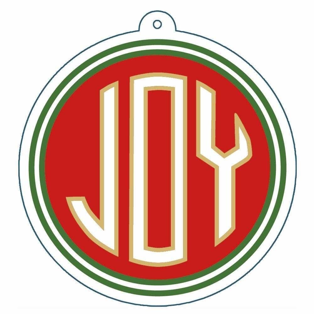 Joy Die-Cut Gift Tags in Gold Foil - 4 Per Package