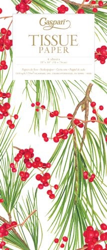 Berries And Pine Tissue Pkg 4 Sheets