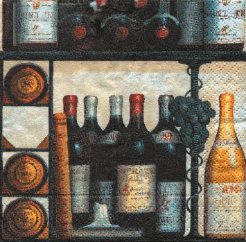 The Wine Cellar Blue 2 Cocktail Napkins - 20 Per Package