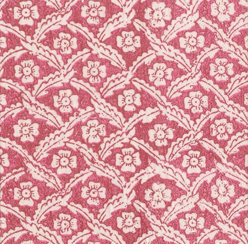 Domino Papers Floral Cross Brace Red Paper Guest Towel Napkins - 15 Per Package