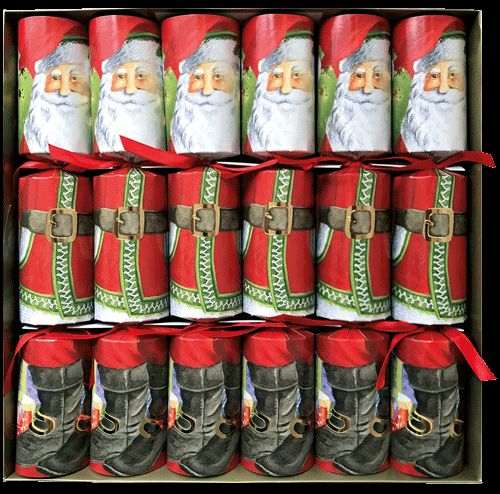 Santa Claus Lane Christmas Crackers 6 Count 12.5 Inch Long