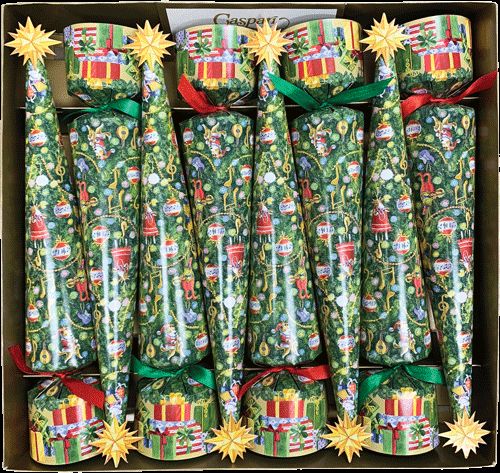 Musical Jamboree Tree Christmas Cone Crackers - 12 Inch 8 Per Box