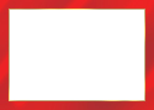 Red Foil Name Labels