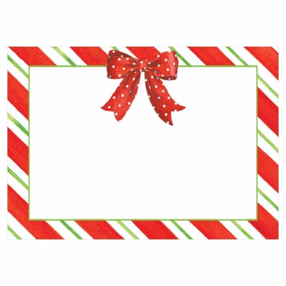 Candy Stripe Self-Adhesive Labels - 12 Per Package