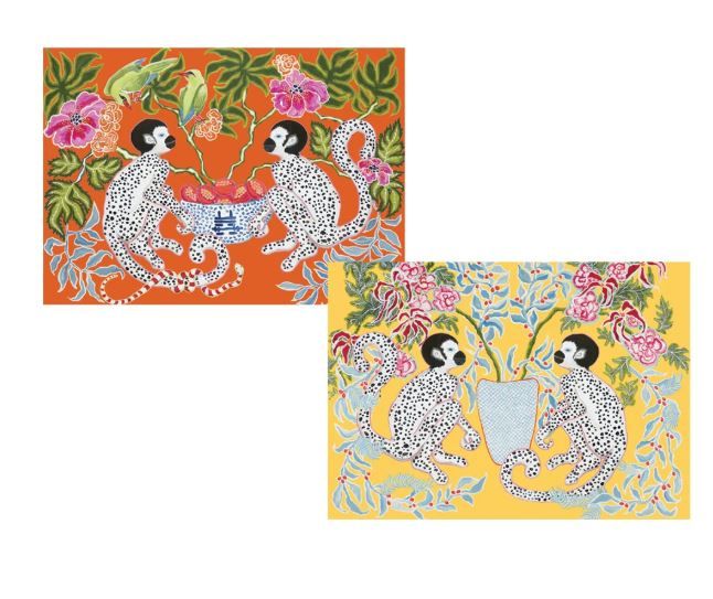Monkeys Boxed Note Cards - 8 Note Cards &amp; 8 Envelopes