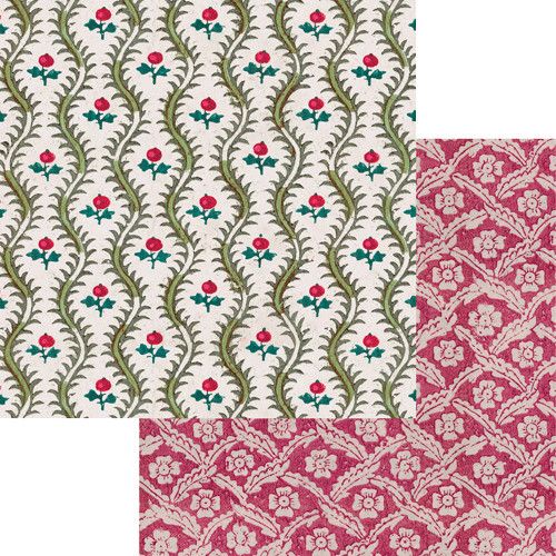 Domino Papers-Holly Continuous Wrap Roll - 8 Ft