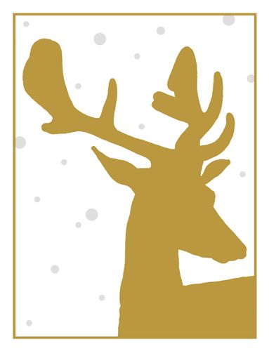 Alpine Stag Embossed Cmas C Size 10 In Embossed