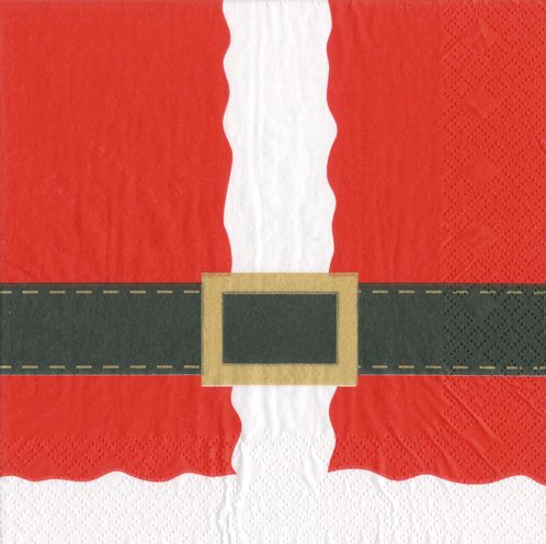 Santa Costume Napkin Luncheon - 20 Per Package