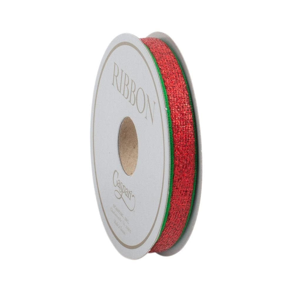 Red Glitter Ribbon - 9 Yard Spool