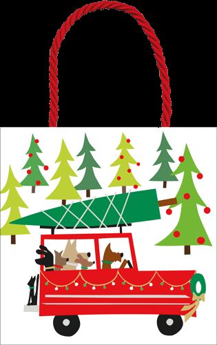 Doggy Tree Adventure Small Gift Bag - 1 Each
