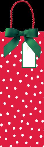 Painted Dots Wine &amp; Bottle Gift Bag - 1 Each