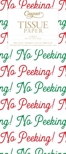 No Peeking! Tissue Pkg 4 Sheets