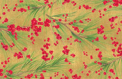 Berries And Pine Christmas Card Box 16 Count