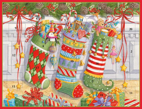 Stockings on the Mantel Advent Calendar - 1 Each