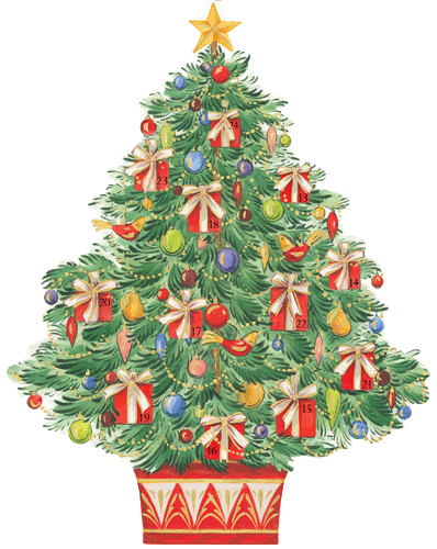 Tree with Gifts Advent Calendar - 1 Each