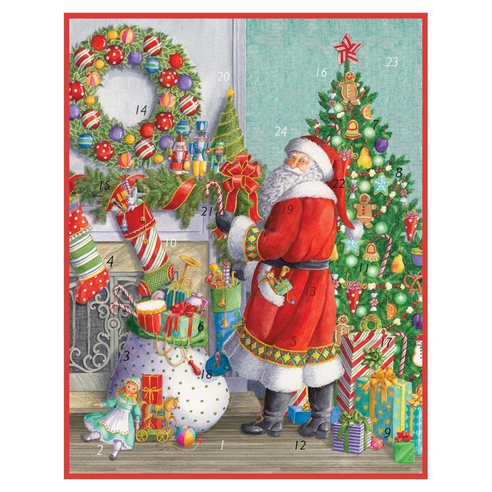 Santa at the Mantel Advent Calendar - 1 Each