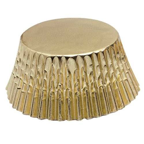 Mini Gold Foil Disposable Bake Cups, 48 Count