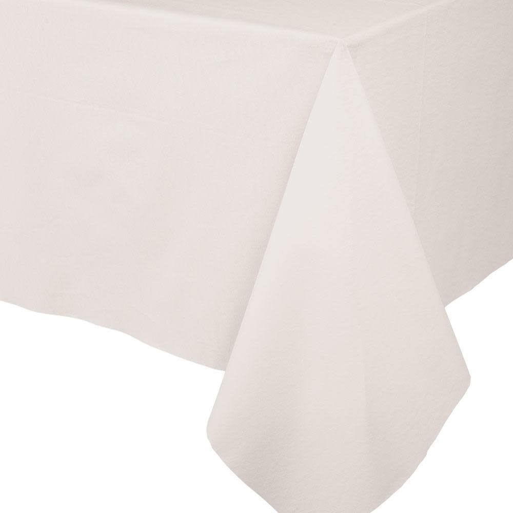 Paper Linen Moire Table Cover in Ivory - 1 Each