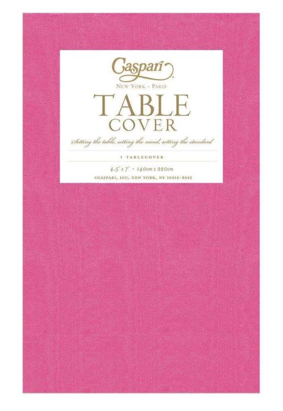 Moiré Paper Table Cover in Fuchsia - 1 Each