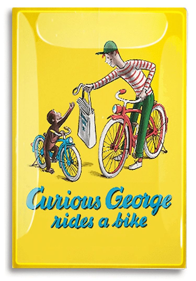 Curious George Book Jacket Decoupage Mini Tray 3.5"x5.5"