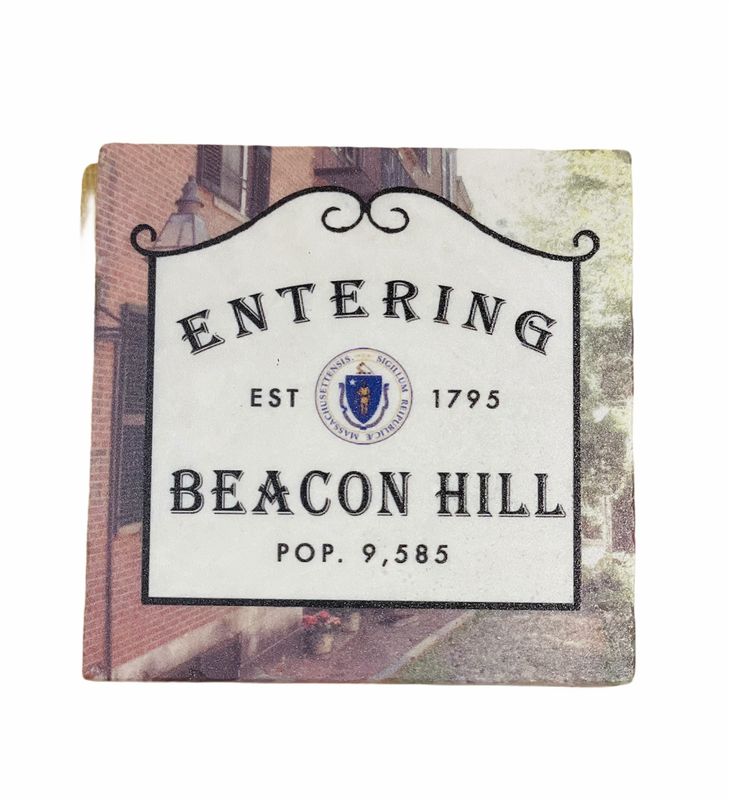 Entering Beacon Hill Marble Coaster