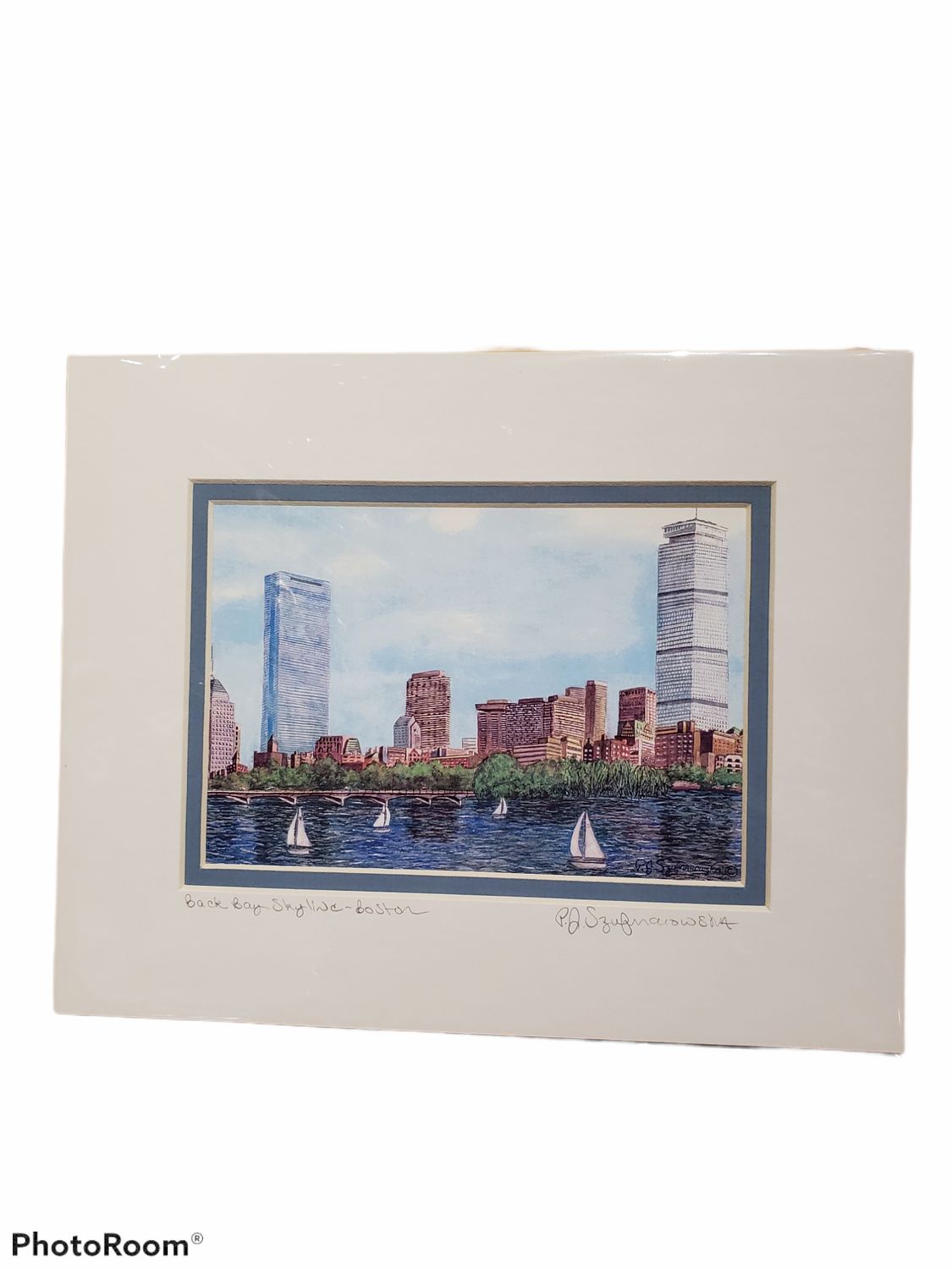 8x10 Print of Back Bay Skyline