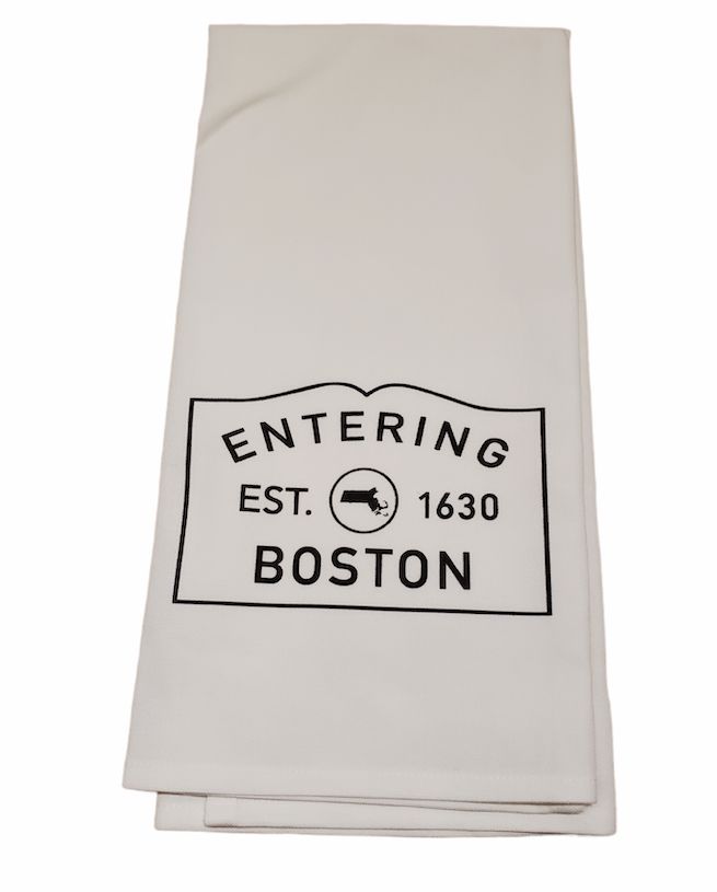 Entering Boston Tea Towel