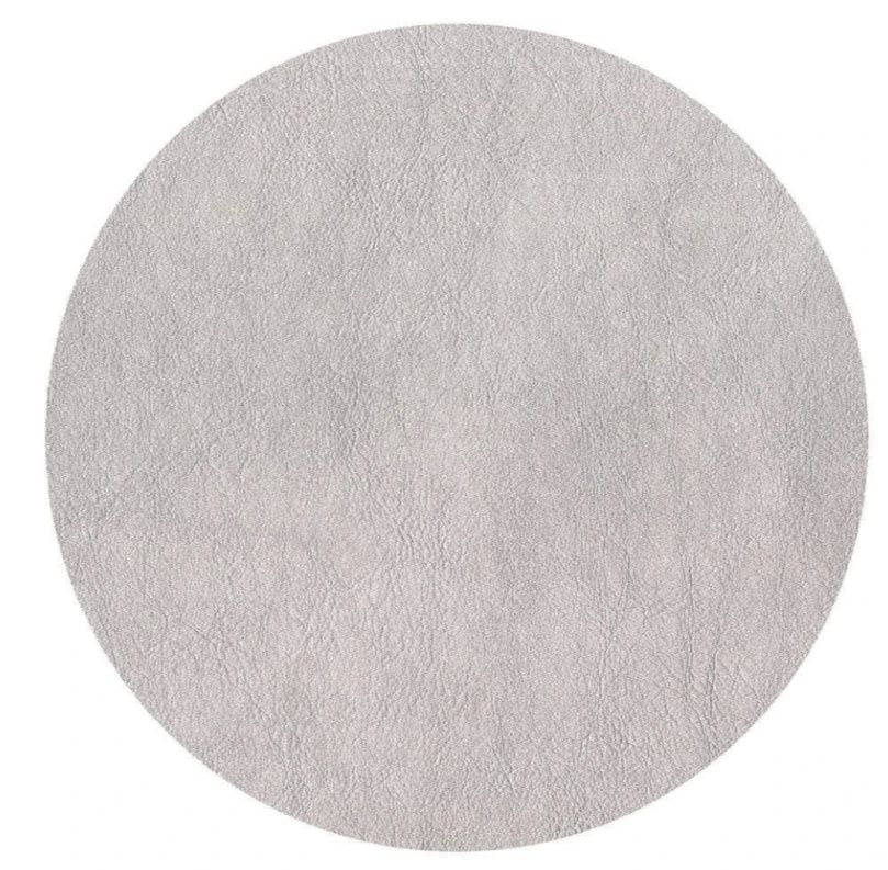 Leather Felt-Backed Placemat in Silver - 1 Each