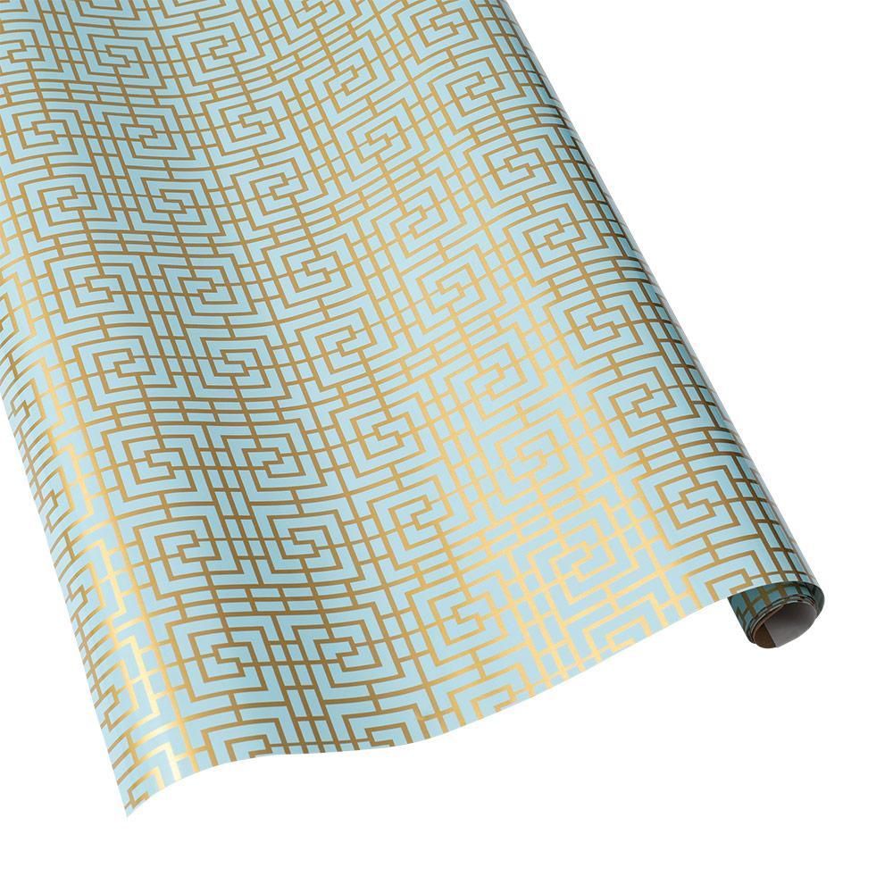Coromandel Gift Wrapping Paper in Robin's Egg Blue - 30" x 5' Roll