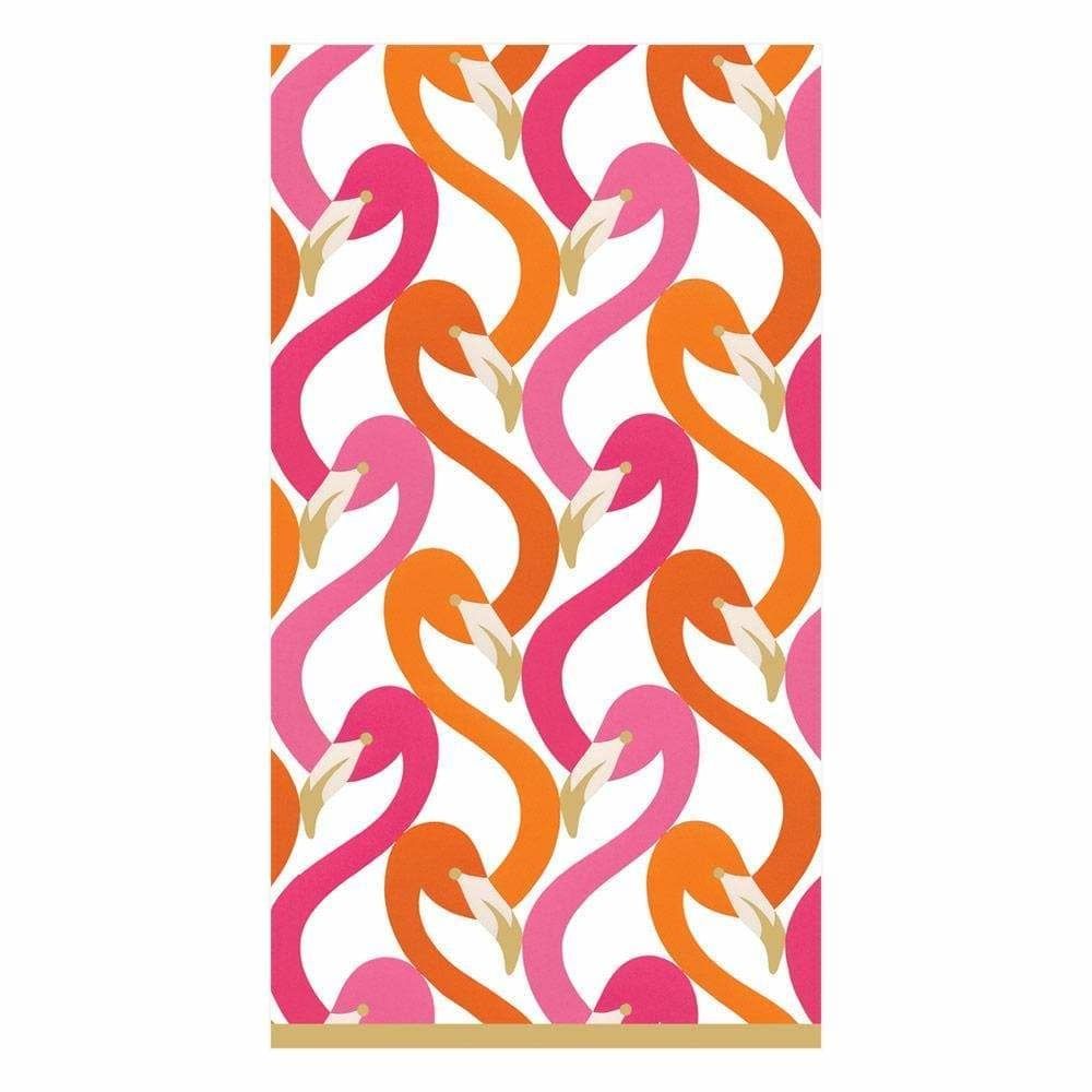 Flamingo Flock Paper Guest Towel Napkins in Fuchsia - 15 Per Package