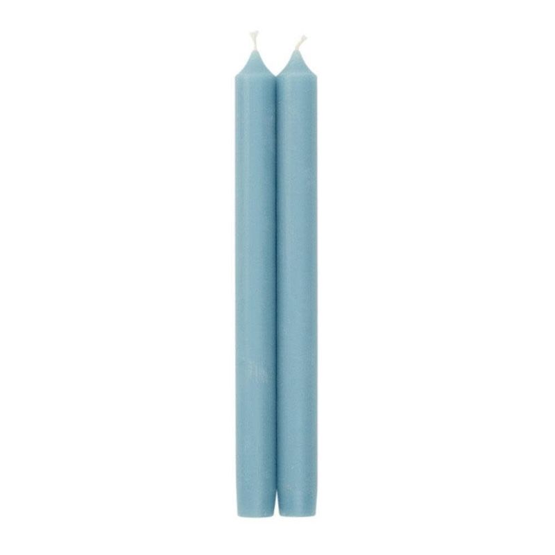 Straight Taper 10" Candles in Stone Blue - 2 Candles Per Package