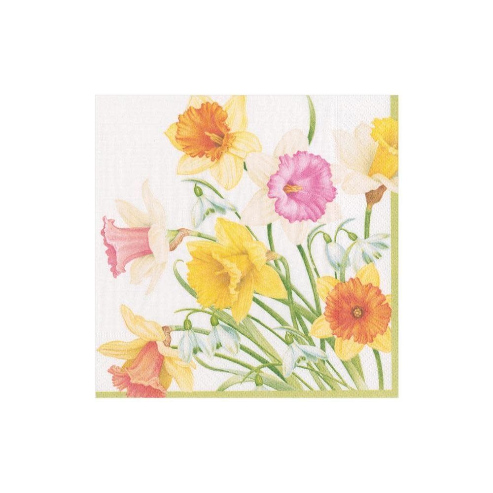 Daffodil Waltz Paper Cocktail Napkins - 20 Per Package