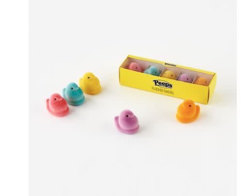 Flocked Peeps, Multicolor Set of 5