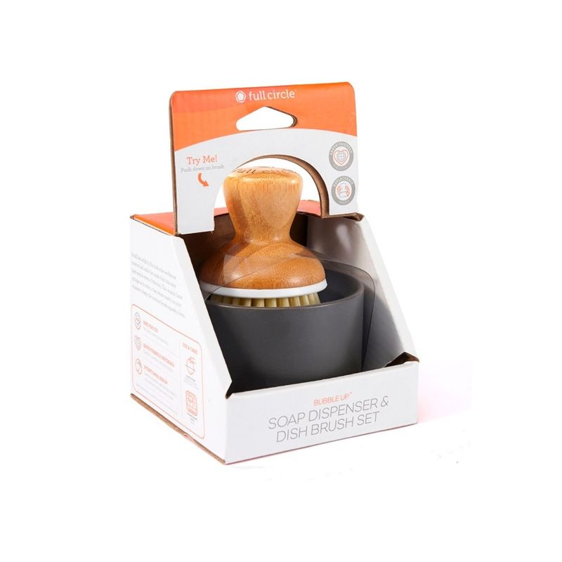 Bubble Up Dish Brush Set - Gray