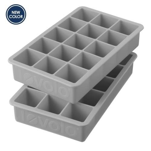 Perfect Cube Ice Trays – Oyster Gray Set of 2