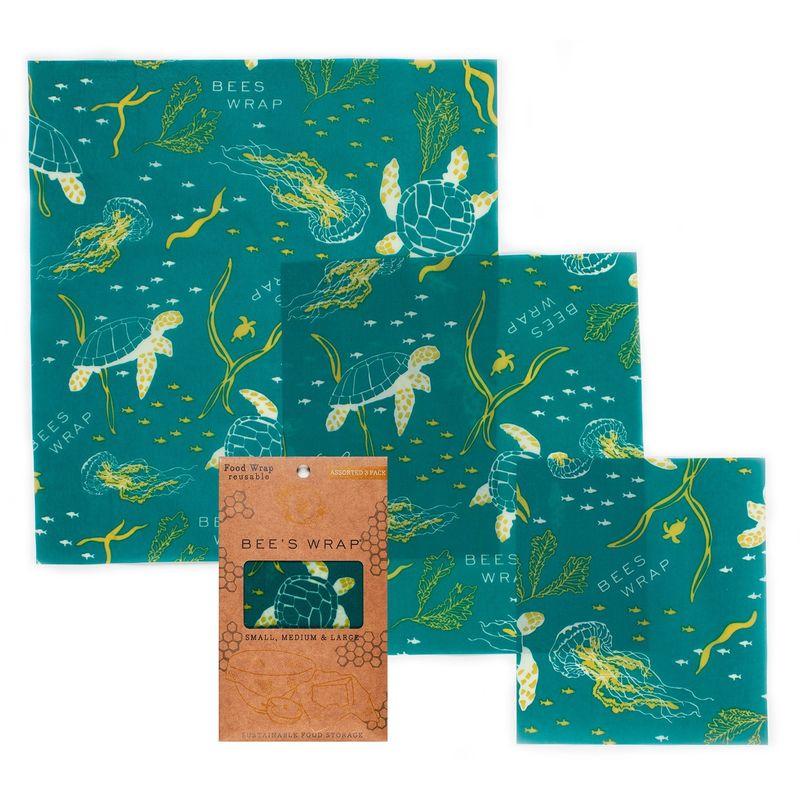 Assorted Sizes in Ocean Print - Pack of 3