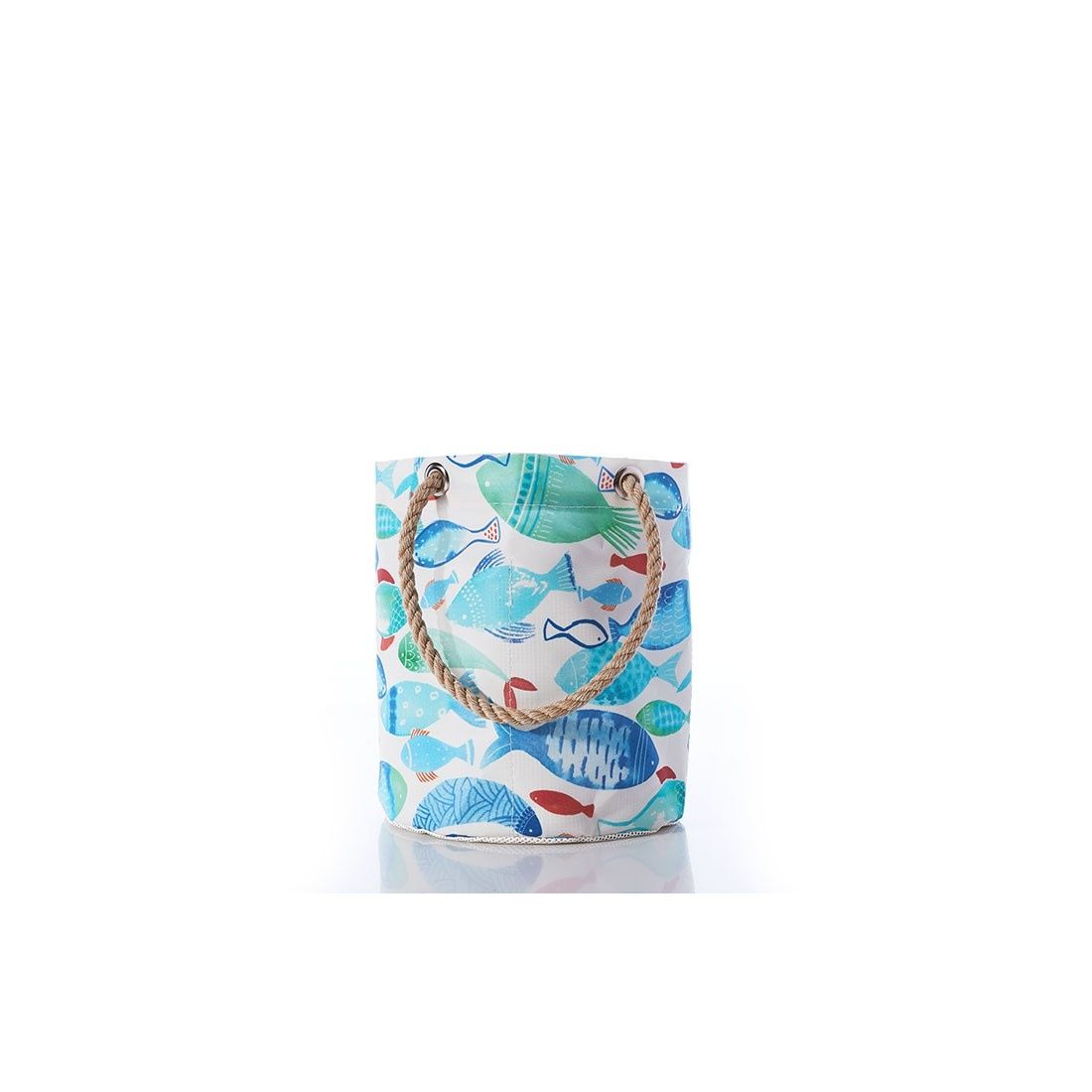 Fish Print Beachcomber Bucket Bag