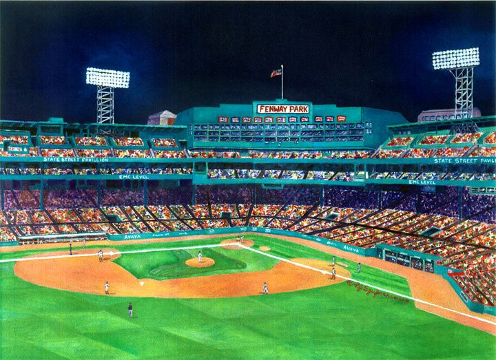 8x10 Print of A View From the Green Monster