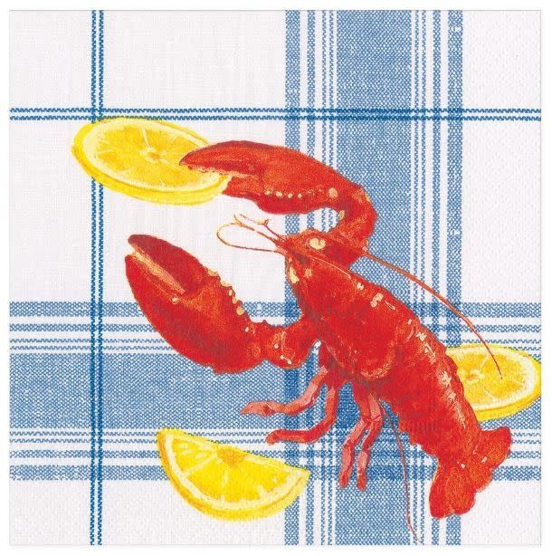 Lobster Bake Paper Dinner Napkins - 20 Per Package
