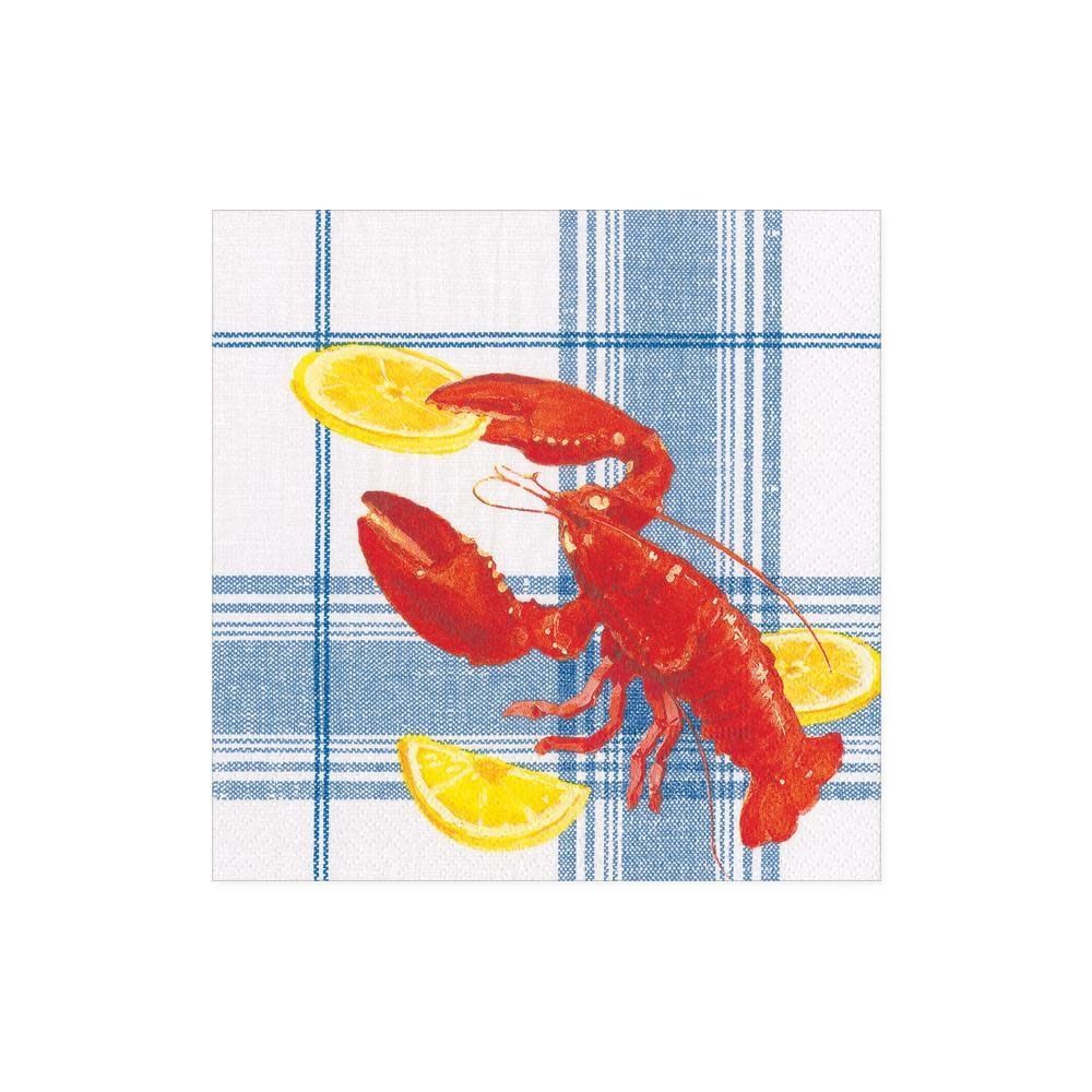 Lobster Bake Paper Cocktail Napkins - 20 Per Package