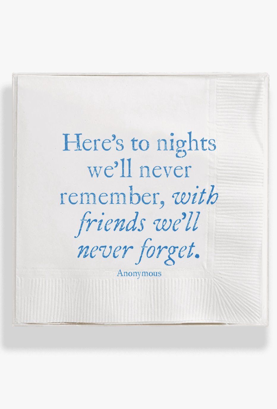 Here's To Nights Amusing Cocktail Napkin Set/ 40