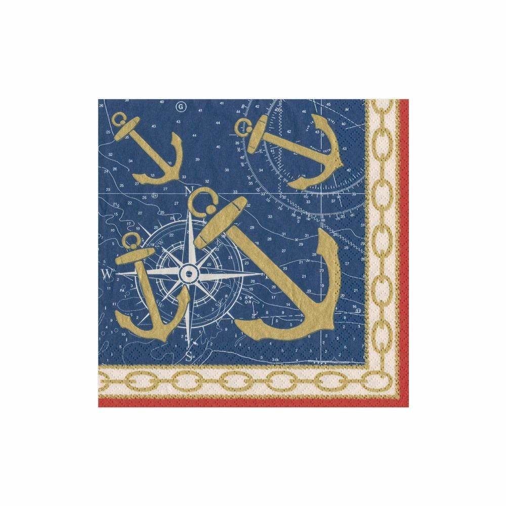 Weigh Anchor Paper Luncheon Napkins - 20 Per Package