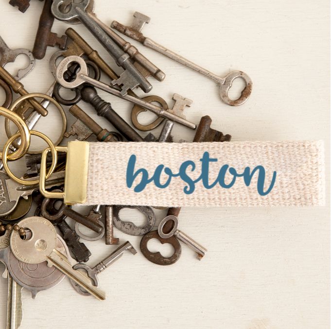 Keychain Boston in Nautical Blue