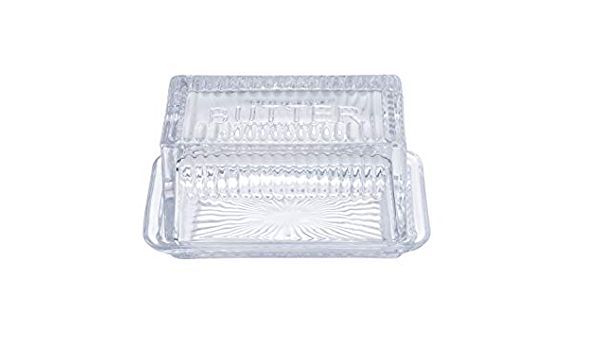Embossed Butter Dish "Butter"