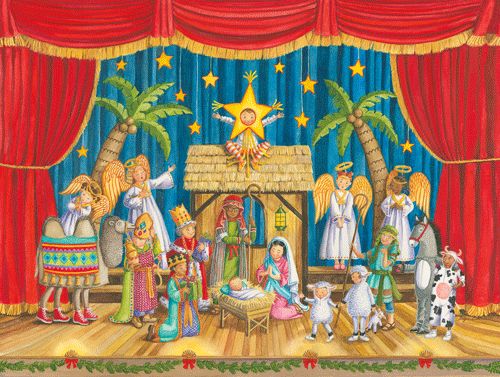 Children's Nativity Play 3-D Advent Calendar - 1 each